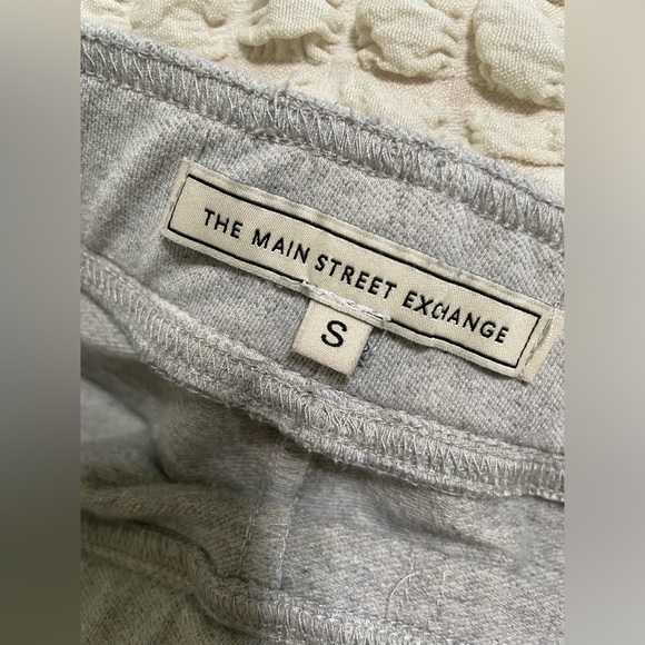 Main Street Exchange gray knit modest maxi skirt faux denim - Picture 5 of 8